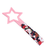 5-Star JDM Tsurikawa Drift Subway Train Bus Handle – Universal Car Interior Hanging Charm, Pink Ring & Bosozoku Black Cats Pattern Retro Nylon Strap X1