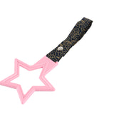5-Star JDM Tsurikawa Drift Subway Train Bus Handle – Universal Car Interior Hanging Charm, Pink Ring & Bosozoku Black Clouds Pattern Retro Nylon Strap X1