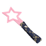 5-Star JDM Tsurikawa Drift Subway Train Bus Handle – Universal Car Interior Hanging Charm, Pink Ring & Bosozoku Blue Flowers Pattern Retro Nylon Strap X1