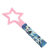 5-Star JDM Tsurikawa Drift Subway Train Bus Handle – Universal Car Interior Hanging Charm, Pink Ring & Bosozoku Blue Waves Pattern Retro Nylon Strap X1