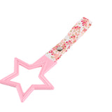 5-Star JDM Tsurikawa Drift Subway Train Bus Handle – Universal Car Interior Hanging Charm, Pink Ring & Bosozoku Pink Flowers Pattern Retro Nylon Strap X1