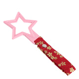 5-Star JDM Tsurikawa Drift Subway Train Bus Handle – Universal Car Interior Hanging Charm, Pink Ring & Bosozoku Red Flowers Pattern Retro Nylon Strap X1