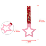 5-Star JDM Tsurikawa Drift Subway Train Bus Handle – Universal Car Interior Hanging Charm, Pink Ring & Bosozoku Red Flowers Pattern Retro Nylon Strap X1