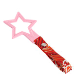 5-Star JDM Tsurikawa Drift Subway Train Bus Handle – Universal Car Interior Hanging Charm, Pink Ring & Bosozoku Red Waves Pattern Retro Nylon Strap X1