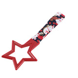 5-Star JDM Tsurikawa Drift Subway Train Bus Handle – Universal Car Interior Hanging Charm, Red Ring & Bosozoku Black Cats Pattern Retro Nylon Strap X1