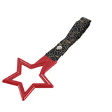5-Star JDM Tsurikawa Drift Subway Train Bus Handle – Universal Car Interior Hanging Charm, Red Ring & Bosozoku Black Clouds Pattern Retro Nylon Strap X1