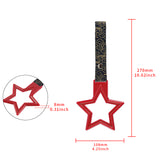 5-Star JDM Tsurikawa Drift Subway Train Bus Handle – Universal Car Interior Hanging Charm, Red Ring & Bosozoku Black Clouds Pattern Retro Nylon Strap X1