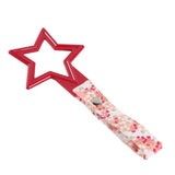 5-Star JDM Tsurikawa Drift Subway Train Bus Handle – Universal Car Interior Hanging Charm, Red Ring & Bosozoku Pink Flowers Pattern Retro Nylon Strap X1