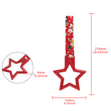 5-Star JDM Tsurikawa Drift Subway Train Bus Handle – Universal Car Interior Hanging Charm, Red Ring & Bosozoku Red Dogs Pattern Retro Nylon Strap X1