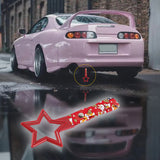 5-Star JDM Tsurikawa Drift Subway Train Bus Handle – Universal Car Interior Hanging Charm, Red Ring & Bosozoku Red Dogs Pattern Retro Nylon Strap X1