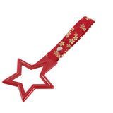 5-Star JDM Tsurikawa Drift Subway Train Bus Handle – Universal Car Interior Hanging Charm, Red Ring & Bosozoku Red Flowers Pattern Retro Nylon Strap X1