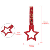5-Star JDM Tsurikawa Drift Subway Train Bus Handle – Universal Car Interior Hanging Charm, Red Ring & Bosozoku Red Flowers Pattern Retro Nylon Strap X1
