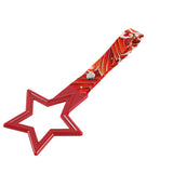 5-Star JDM Tsurikawa Drift Subway Train Bus Handle – Universal Car Interior Hanging Charm, Red Ring & Bosozoku Red Waves Pattern Retro Nylon Strap X1