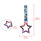 5-Star JDM Tsurikawa Drift Subway Train Bus Handle – Universal Car Interior Hanging Charm, Galaxy Ring & Bosozoku Blue Waves Pattern Retro Nylon Strap X1