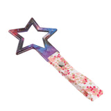 5-Star JDM Tsurikawa Drift Subway Train Bus Handle – Universal Car Interior Hanging Charm, Galaxy Ring & Bosozoku Pink Flowers Pattern Retro Nylon Strap X1