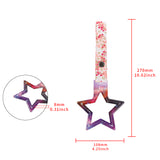 5-Star JDM Tsurikawa Drift Subway Train Bus Handle – Universal Car Interior Hanging Charm, Galaxy Ring & Bosozoku Pink Flowers Pattern Retro Nylon Strap X1
