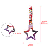 5-Star JDM Tsurikawa Drift Subway Train Bus Handle – Universal Car Interior Hanging Charm, Galaxy Ring & Bosozoku Red Cats Pattern Retro Nylon Strap X1
