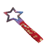 5-Star JDM Tsurikawa Drift Subway Train Bus Handle – Universal Car Interior Hanging Charm, Galaxy Ring & Bosozoku Red Flowers Pattern Retro Nylon Strap X1