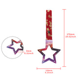 5-Star JDM Tsurikawa Drift Subway Train Bus Handle – Universal Car Interior Hanging Charm, Galaxy Ring & Bosozoku Red Flowers Pattern Retro Nylon Strap X1