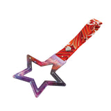 5-Star JDM Tsurikawa Drift Subway Train Bus Handle – Universal Car Interior Hanging Charm, Galaxy Ring & Bosozoku Red Waves Pattern Retro Nylon Strap X1