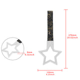 5-Star JDM Tsurikawa Drift Subway Train Bus Handle – Universal Car Interior Hanging Charm, White Ring & Bosozoku Black Clouds Pattern Retro Nylon Strap X1