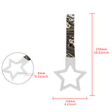 5-Star JDM Tsurikawa Drift Subway Train Bus Handle – Universal Car Interior Hanging Charm, White Ring & Bosozoku Green Waves Pattern Retro Nylon Strap X1