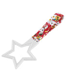 5-Star JDM Tsurikawa Drift Subway Train Bus Handle – Universal Car Interior Hanging Charm, White Ring & Bosozoku Red Cats Pattern Retro Nylon Strap X1