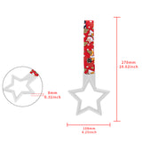 5-Star JDM Tsurikawa Drift Subway Train Bus Handle – Universal Car Interior Hanging Charm, White Ring & Bosozoku Red Dogs Pattern Retro Nylon Strap X1