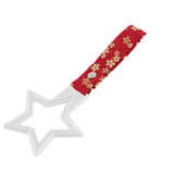 5-Star JDM Tsurikawa Drift Subway Train Bus Handle – Universal Car Interior Hanging Charm, White Ring & Bosozoku Red Flowers Pattern Retro Nylon Strap X1