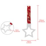 5-Star JDM Tsurikawa Drift Subway Train Bus Handle – Universal Car Interior Hanging Charm, White Ring & Bosozoku Red Flowers Pattern Retro Nylon Strap X1