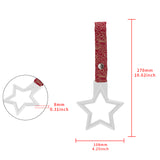 5-Star JDM Tsurikawa Drift Subway Train Bus Handle – Universal Car Interior Hanging Charm, White Ring & Bosozoku Red Clouds Pattern Retro Nylon Strap X1