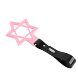 6-Star JDM Tsurikawa Drift Subway Train Bus Handle Strap – Universal Car Interior Hanging Charm, Pink Ring & Black PVC X2