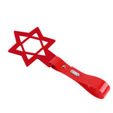 6-Star JDM Tsurikawa Drift Subway Train Bus Handle Strap – Universal Car Interior Hanging Charm, Red Ring & Red PVC X1