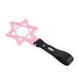 6-Star JDM Tsurikawa Drift Subway Train Bus Handle Strap – Universal Car Interior Hanging Charm, Pink Ring & Carbon Fiber Pattern PVC X1