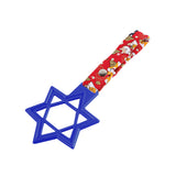 6-STAR JDM Tsurikawa Drift Subway Train Bus Handle – Universal Car Interior Hanging Charm, Blue Ring & Bosozoku Red Dogs Pattern Retro Nylon Strap X1