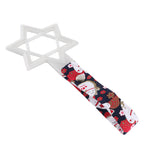 6-Star Glow-in-the-Dark JDM Tsurikawa Drift Subway Train Bus Handle – Universal Car Interior Hanging Charm, White Ring & Bosozoku Black Cats Pattern Retro Nylon Strap X1
