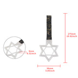 6-Star Glow-in-the-Dark JDM Tsurikawa Drift Subway Train Bus Handle – Universal Car Interior Hanging Charm, White Ring & Bosozoku Black Clouds Pattern Retro Nylon Strap X1