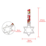 6-Star Glow-in-the-Dark JDM Tsurikawa Drift Subway Train Bus Handle – Universal Car Interior Hanging Charm, White Ring & Bosozoku Red Cats Pattern Retro Nylon Strap X1