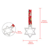 6-Star Glow-in-the-Dark JDM Tsurikawa Drift Subway Train Bus Handle – Universal Car Interior Hanging Charm, White Ring & Bosozoku Red Dogs Pattern Retro Nylon Strap X1