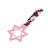 6-STAR JDM Tsurikawa Drift Subway Train Bus Handle – Universal Car Interior Hanging Charm, Pink Ring & Bosozoku Black Cats Pattern Retro Nylon Strap X1