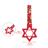 6-STAR JDM Tsurikawa Drift Subway Train Bus Handle – Universal Car Interior Hanging Charm, Red Ring & Bosozoku Red Dogs Pattern Retro Nylon Strap X1