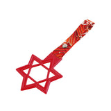 6-STAR JDM Tsurikawa Drift Subway Train Bus Handle – Universal Car Interior Hanging Charm, Red Ring & Bosozoku Red Waves Pattern Retro Nylon Strap X1