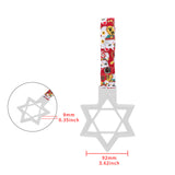 6-STAR JDM Tsurikawa Drift Subway Train Bus Handle – Universal Car Interior Hanging Charm, White Ring & Bosozoku Red Cats Pattern Retro Nylon Strap X1