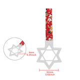 6-STAR JDM Tsurikawa Drift Subway Train Bus Handle – Universal Car Interior Hanging Charm, White Ring & Bosozoku Red Dogs Pattern Retro Nylon Strap X1