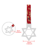 6-STAR JDM Tsurikawa Drift Subway Train Bus Handle – Universal Car Interior Hanging Charm, White Ring & Bosozoku Red Flowers Pattern Retro Nylon Strap X1