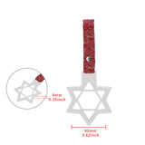 6-STAR JDM Tsurikawa Drift Subway Train Bus Handle – Universal Car Interior Hanging Charm, White Ring & Bosozoku Red Clouds Pattern Retro Nylon Strap X1