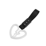 Broken Heart JDM Tsurikawa Drift Subway Train Bus Handle Strap – Universal Car Interior Hanging Charm, Black Nylon X2