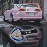 Broken Heart JDM Tsurikawa Drift Subway Train Bus Handle Strap – Universal Car Interior Hanging Charm, Black PVC X1