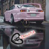 Broken Heart JDM Tsurikawa Drift Subway Train Bus Handle Strap – Universal Car Interior Hanging Charm, Bosozoku Pink Flowers Pattern Retro Nylon Strap X1
