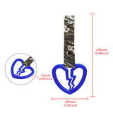 Broken Heart JDM Tsurikawa Drift Subway Train Bus Handle Strap – Universal Car Interior Hanging Charm, Bosozoku Green Waves Pattern Retro Nylon Strap X1